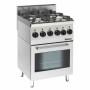 BARTSCHER - Fourneau gaz 4 feux vifs sur four électrique P. 620 mm