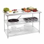 BARTSCHER - Table de travail inox 2 étagères P. 690 mm L. 1300 mm