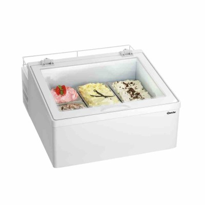 BARTSCHER - Vitrine à glaces 3 x 5 L blanche