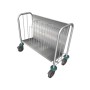 L2G - Chariot porte-assiettes inox 200 assiettes