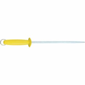 L2G - Fusil de boucher mèche ronde manche plastique jaune L. 300 mm