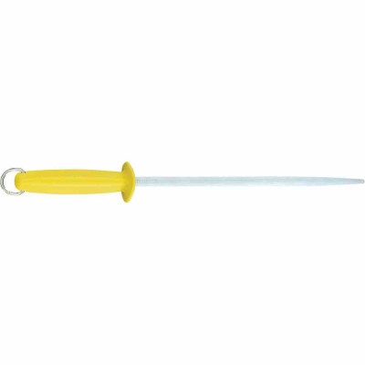 L2G - Fusil de boucher mèche ronde manche plastique jaune L. 300 mm