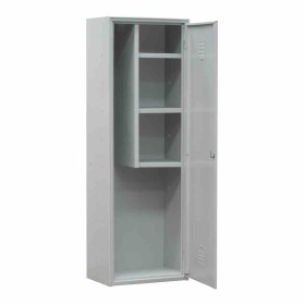 L2G - Armoire balais sans pieds avec 3 étagères intermediaires fixes a droite 600x400x1800 mm