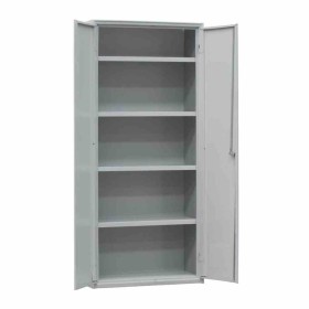 L2G - Armoire de rangement sans pieds 2 portes battantes serrure a clé 1000x400x2000 mm