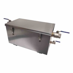 L2G - Bac à graisse inox 304 160 L capacité de 300 couverts 4 pieds réglables fourni avec panier