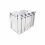 L2G - Bac gerbable blanc parois et fond pleins 80 L