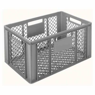 L2G - Bac de manutention gris ajouré 600x400x320 mm 63 L
