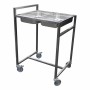 L2G - Chariot cuvier inox pour bac gn 4 roues dont 2 freinées