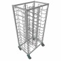 L2G - Chariot de débarrassage inox 1x12 niveaux avec roues chape polyamide