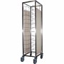 L2G - Chariot de débarrassage inox 2x12 niveaux avec roues chape polyamide avec joues latérales