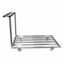 L2G - Chariot plateforme inox plateau barreaudé barre de poussée charge maxi 250 kg 1200x800x900 mm