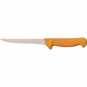 L2G - Couteau à désosser victorinox manche jaune surmoul lame étroite cambrée L. 130 mm