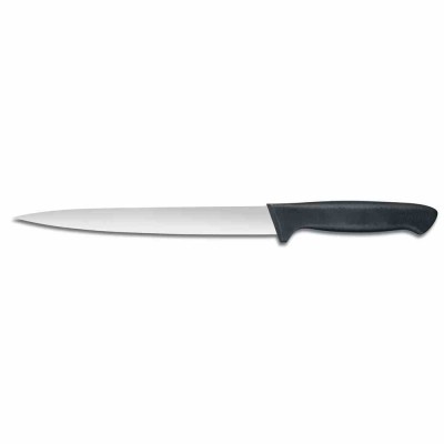 L2G - Couteau à filets de sole L. 170 mm manche noir surmoule