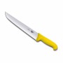 L2G - Couteau boucher victorinox manche jaune surmoule L. 200 mm