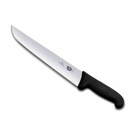 L2G - Couteau boucher victorinox manche noir surmoule pointe large L. 360 mm