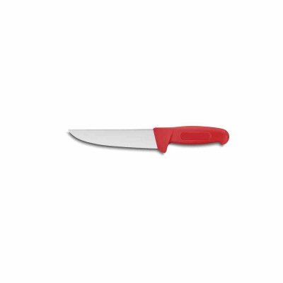 L2G - Couteau de boucher L. 170 mm manche rouge