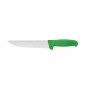 L2G - Couteau de boucher manche surmoule vert lame L. 200 mm