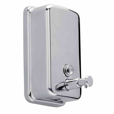 L2G - Distributeur savon ou gel hydroalcoolique inox brosse fermeture a clé