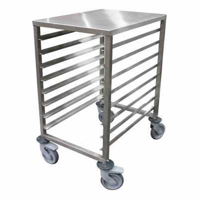 L2G - Échelle basse inox demontable GN 1/1 7 niveaux entrée 325 mm chape zinguée sans freins