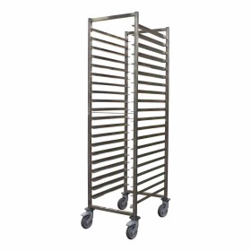 L2G - Echelle soudée inox à glissières GN 1/1 entrée 325 - 20 niveaux chape poly ss frein