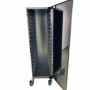 L2G - Échelle fermée point de vente inox 600x400mm entrée 400 18 niv porte rabattable avec poignée