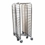 L2G - Echelle inox soudée encastrable 600x400 mm 20 niveaux entrée 400 cH. poly avec freins