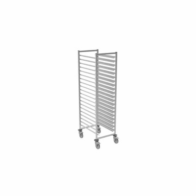 L2G - Échelle soudée inox à glissières mixte 600x400 mm GN 1/1 entrée 400mm 20 niveaux
