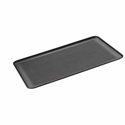 L2G - Plaque pâtissière aluminium anti-adhésive perforée 10/10e Ø 3 mm bords emboutis 45° 400x300 mm