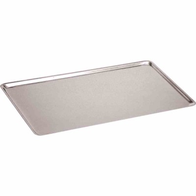 L2G - Plaque pâtissière inox 400x300 mm épaisseur 10/10e bords pinces à 45°