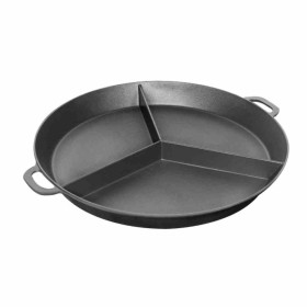 L2G - Poêle geante revêtement platinium 3 compartiments