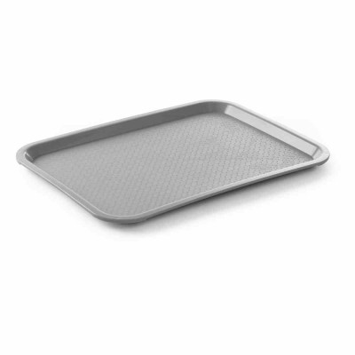 L2G - Plateau gris polypropylène L. 450 mm P. 350 mm