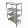 L2G - Rayonnage lineaire alu 862x577 H.1700 5 niveaux poly 