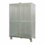 L2G - Roll container de securite 2 portes maille 50x50 mm systeme de fermeture pour cadenas