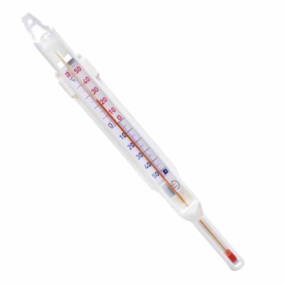 L2G - Thermomètre verre -50°C/+50°C gaine de protection 