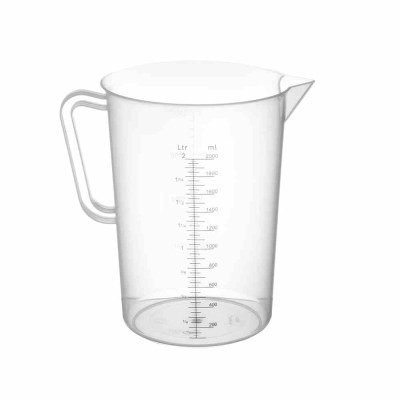 L2G - Pot mesureur en polypropylène translucide avec graduations jusqu'a 100°C Ø 160 mm