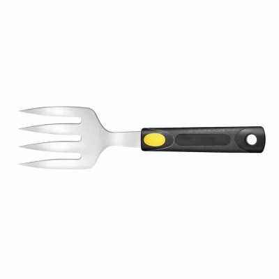 L2G - Fourchette traiteur inox 4 dents à choucroute manche ABS noir