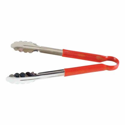 L2G - Pince du chef inox manche rouge 