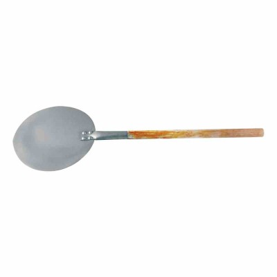 L2G - Pelle à enfourner aluminium ronde spatule Ø 356 manche bois L. 500 mm