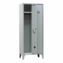 L2G - Vestiaire industrie propre acier sur pieds 2 cases couleur grise
