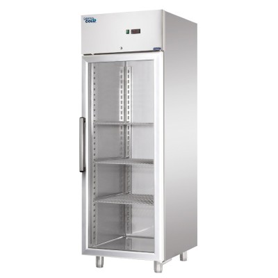 SOFRACOLD - Armoire vitrée GN 2/1 inox positive - 549 L