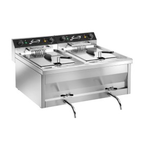 SOFRACA - Friteuse électrique à poser - 400 V - Super puissante - 2 x 9 Litres