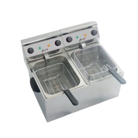 SOFRACA - Friteuse électrique de table - 2 x 4 Litres - 230 V