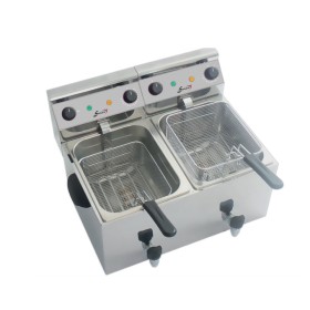 SOFRACA - Friteuse électrique de table - 2 x 8 Litres - 230 V