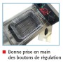 SOFRACA - Friteuse électrique sur coffre - Super puissante - 2 x 9 Litres - 400 V