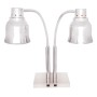 SOFRACA - Lampe chauffante sur pied - Chromée / Double