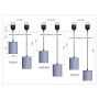 SOFRACA - Lampe chauffante suspendue - Infra-rouge - 230 V - Longueur mini à maxi - 600 à 1300 - Le tube - 64°C