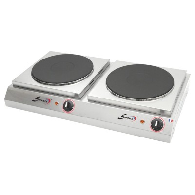 SOFRACA - Réchaud électrique - 2 plaques - Diamètre 220 mm - 230 V