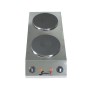 SOFRACA - Réchaud électrique - 2 plaques en profondeur - Diamètre 220 mm - 400 V