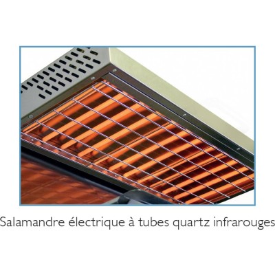 SOFRACA - Salamandre électrique - Plafond fixe - 400 V - Tubes quartz infrarouge