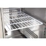 POLAR - Table réfrigérée positive 4 portes Série U avec dosseret 553 L 